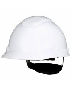 3M SecureFit Hard Hat H-701SFR-UV, White, 4-Point Pressure Diffusion Ratchet Suspension, with Uvicator  