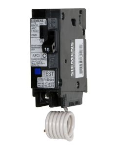 Siemens Q115AF 15A, 1P, 120V, 10 kAIC, Type QAF Branch-Feeder AFCI