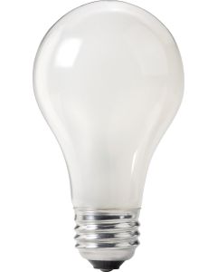 60W 130V A19 Medium Base Incandescent Lamp, Frosted