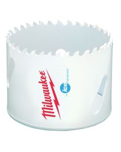Milwaukee; Hole Saw; Ice Hardened; Hole Diameter: 3-1/2 IN; Rpm Mild Steel: 95 RPM; Rpm Stainless Steel: 45 RPM; Rpm Cast Iron: 65 RPM; Rpm Aluminum: 145 RPM