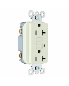 120A 125V Pass & Seymour® Specification Grade Duplex GFCI, Light Almond