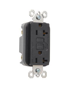 20A 125V Pass & Seymour® Specification Grade GFCI Receptacle, Black