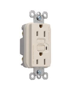 15A 125V Pass & Seymour® TradeMaster® & Specification Grade GFCI Receptacle, Light Almond