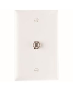 On-Q® 1-Gang Communication Wall Plate, White