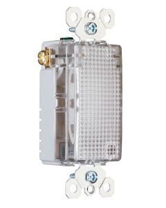 120V Pass & Seymour® TradeMaster Enhanced Decorator Full Hallway Light without Light Sensor, Clear