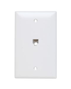 1-Gang Pass & Seymour® Communication Wall Plate, White