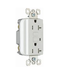 Gfci recep 20a 125v White tamper Resistor