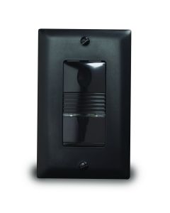 The PW-100 passive infrared (PIR) wall switch sensor turns lights ON and OFF based on occupancy. It is characterized by high sensitivity to small and large movements, appealing aesthetics, and a variety of features.
