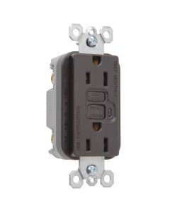 15A 125V Pass & Seymour® TradeMaster® Specification Grade GFCI Duplex Receptacle, Brown