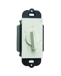 10A/20A 125V/250/277VPass & Seymour® Wall Box Decorator Rotary Timer, Light Almond