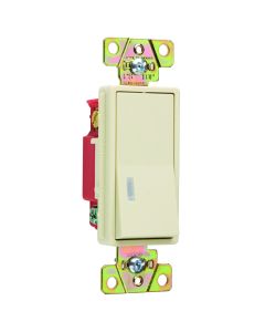 20A 120V Pass & Seymour® Illuminated Decorator Switch, Ivory