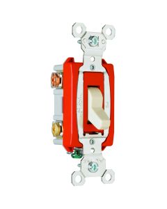 20A 120/277V  Pass & Seymour® Industrial Extra Heavy-Duty Specification Grade Switch, Ivory