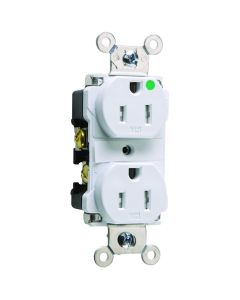 15A 125V Pass & Seymour® Tamper-Resistant Hospital Grade Receptacle, White