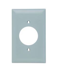 Pass & Seymour® 1-Gang Power Outlet Receptacle Opening, Gray