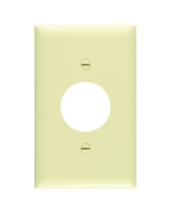 Pass & Seymour® 1-Gang Single Receptacle Opening, Ivory