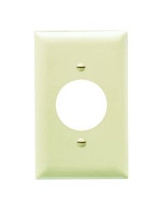 Pass & Seymour® 1-Gang Power Outlet Receptacle Opening, Ivory