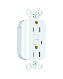 15A 125V Pass & Seymour® PlugTail™ Specification Grade GFCI Receptacle, White