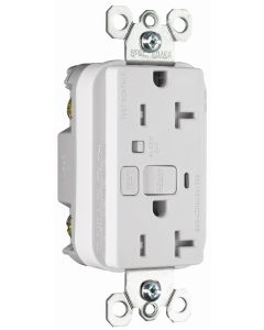 Audible Alarm Tamper-Resistant GFCI Receptacle, White