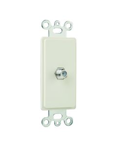 Legrand Pass & Seymour®  1-Gang Connector Coaxial F Type Decora , Light Almond