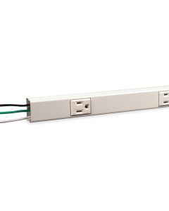 Legrand Wiremold® Plugmold Hard-Wired Multi-Outlet Strip, Ivory