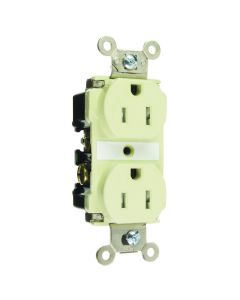 15A 125V  Pass & Seymour® Tamper-Resistant Spec Grade Receptacle, Ivory