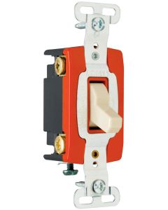 20A 120/277V Pass & Seymour® Industrial Extra Heavy-Duty Specification Grade Switch, Ivory