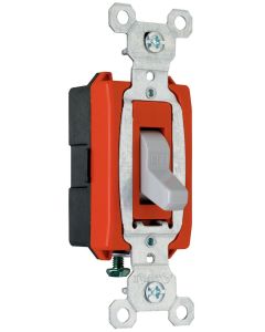20A 120/277V Pass & Seymour® Hard Use Specification Grade Switch, Gray