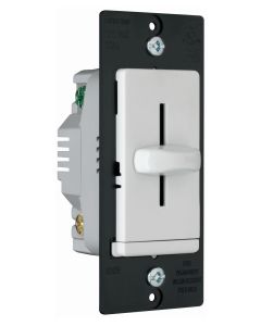 600W 120V Pass & Seymour® LS Series Incandescent Slide Dimmer, White