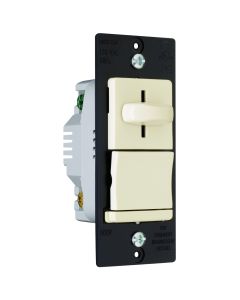 600W 120V Pass & Seymour® LS Series Incandescent Slide Dimmer, Light Almond