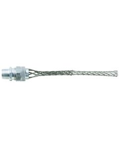 1/2" NPT Straight Male .56 - .61" Diameter Legrand Pass & Seymour® Strain Relief Deluxe Cord Grips, Silver