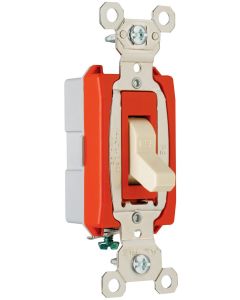 20A 120/277V Pass & Seymour® Industrial Extra Heavy-Duty Specification Grade Switch, Ivory