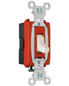 20A 120/277V Pass & Seymour® Hard Use Specification Grade Switch, Light Almond