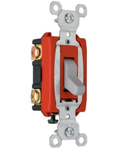 20A 120/277V Pass & Seymour® Hard Use Specification Grade Switch, Gray
