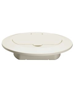 Legrand Pass & Seymour® Tamper-Resistant Floor Box Thermoplastic Cover, Light Almond