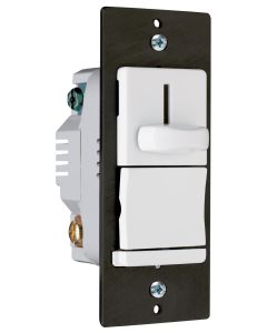 600W 120V Pass & Seymour® LS Series Incandescent Slide Dimmer, White