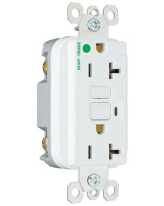 20A 125V Pass & Seymour®  Hospital Grade Duplex GFCI, White