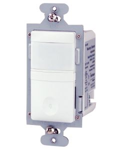 0-600W 120VAC WattStopper® Passive Infrared (PIR) Multiway Wall Switch Vacancy Sensor, White