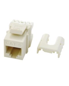 Legrand On-Q® Cat 6 Quick Connect RJ45 Keystone Insert, Light Almond