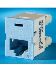 Legrand Ortronics® TracJack Category 5e, T568A/B, 180 degree, Lt Blue