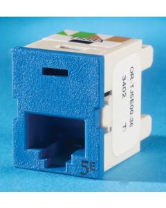 Legrand Ortronics® Clarity 5E TracJack, T568A/B, 180 degree, Dark Blue