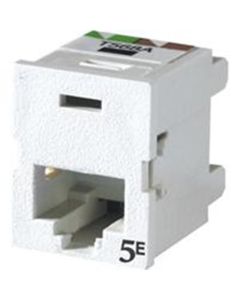 Legrand Ortronics® Clarity 5E TracJack, T568A/B, 180 degree, Cloud White