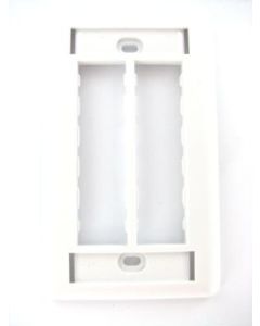1-Gang 6-Port Legrand Ortronics® TracJack Faceplate, Cloud White