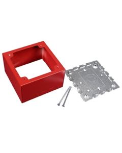 4-11/16x2-3/4x4-11/16" 2 Gang Legrand Wiremold® 500/700 Extra Deep Alarm Device Box Fitting, Ivory