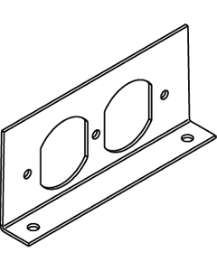 Legrand Wiremold® RFB4-SS Series Internal Duplex Receptacle Bracket, Stainless Steel