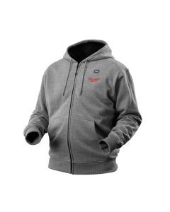 56"x42"x37-1/2" Milwaukee® M12™ Extra Large Heated Hoodie With Battery and Charger, Gray