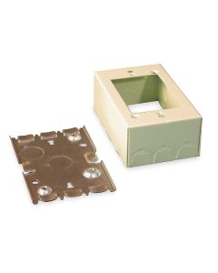 4-5/8x2-7/8x15/16" Legrand Wiremold® 500/700 Shallow Switch & Receptacle Box Fitting, Ivory
