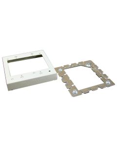 15/16" Two-Gang Legrand Wiremold® 500/700 Flush Type Extension Adapter Fitting , Ivory