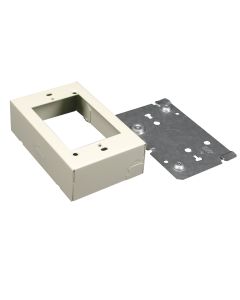 4-5/8x2-7/8x2-1/4" Single-Gang Legrand Wiremold® 500/700 Deep Switch & Receptacle Box Fitting, Ivory