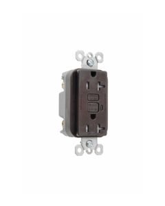 20A 125V Pass & Seymour® Spec Grade Tamper-Resistant Duplex GFCI, Brown