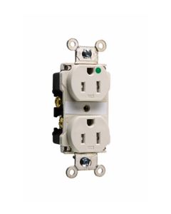 15A 125V Pass & Seymour® Tamper-Resistant Hospital Grade Receptacle, LIght Almond